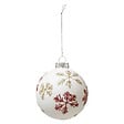 FEERIC LIGHTS & CHRISTMAS - Boule de Noël en Verre 80 mm Flocon 3 Assortiment - vignette