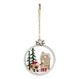 FEERIC LIGHTS & CHRISTMAS - SDN BOIS ROND 2ASS PN/GNOME - vignette