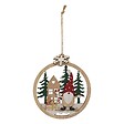 FEERIC LIGHTS & CHRISTMAS - SDN BOIS ROND 2ASS PN/GNOME - vignette