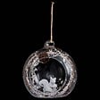 FEERIC LIGHTS & CHRISTMAS - Boule ouverte avec écureuil 8cm verre - vignette