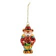 FEERIC LIGHTS & CHRISTMAS - Sujet ourson tambour verre H.12cm - vignette