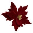 FEERIC LIGHTS & CHRISTMAS - Sujet poinsettia fourrure D.24cm rouge - vignette