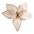 FEERIC LIGHTS & CHRISTMAS - SDN POINSETTIA BEIG GLITT 19CM - vignette