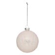 FEERIC LIGHTS & CHRISTMAS - Boule de Noel Verre 70 mm Alvéole Blanc - vignette