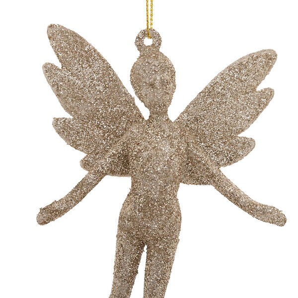 FEERIC LIGHTS & CHRISTMAS - Lot de 2 sujets fée paillettes H.13cm doré - large