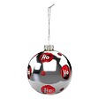FEERIC LIGHTS & CHRISTMAS - Boule de Noël Verre 80 mm Ho Ho 2 Assortiments - vignette