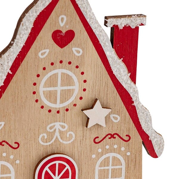 FEERIC LIGHTS & CHRISTMAS - Sujet maison biscuit bois H.15cm - large