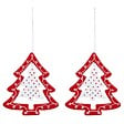 FEERIC LIGHTS & CHRISTMAS - Sujet de Noël Bois Suspension x 2 - vignette