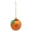 FEERIC LIGHTS & CHRISTMAS - SDN VERRE ORANGE GIVRE 7CM - vignette