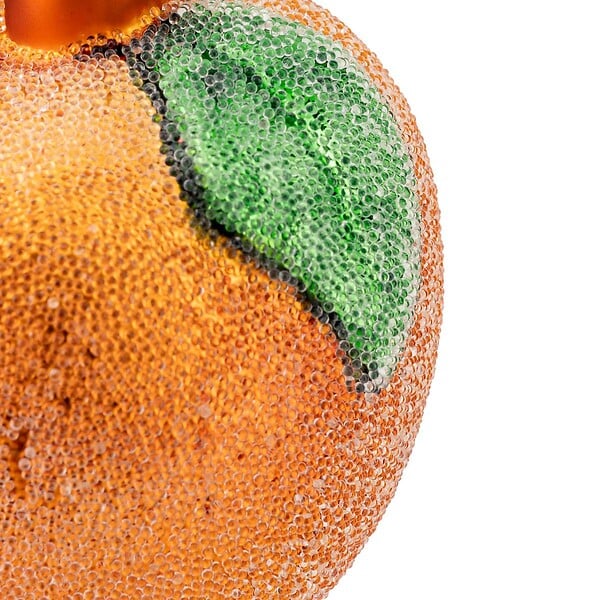 FEERIC LIGHTS & CHRISTMAS - SDN VERRE ORANGE GIVRE 7CM - large