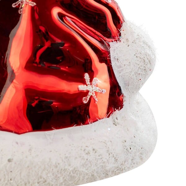 FEERIC LIGHTS & CHRISTMAS - Sujet bonnet clochette verre H.6cm rouge - large