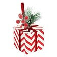 FEERIC LIGHTS & CHRISTMAS - Sujet cadeau baies rouges 10cm polystyrène - vignette