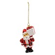 FEERIC LIGHTS & CHRISTMAS - Sujet Père Noël cadeau verre H.13cm rouge - vignette