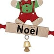 FEERIC LIGHTS & CHRISTMAS - Sujet bois bonhomme pain d'épice Noël H.9cm - vignette