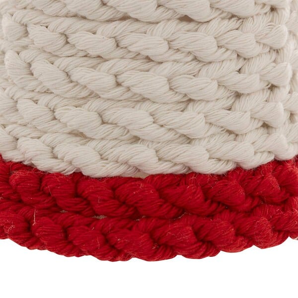 FEERIC LIGHTS & CHRISTMAS - Sujet cloche décor houx coton crochet H.9cm blanc - large