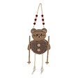 FEERIC LIGHTS & CHRISTMAS - Sujet ourson bâtons de ski bois H.16cm marron - vignette