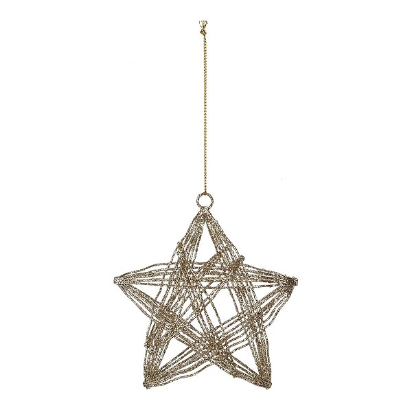 FEERIC LIGHTS & CHRISTMAS - Sujet filaire boule ou étoile métal assorti - large