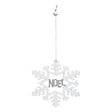 FEERIC LIGHTS & CHRISTMAS - Suspension noël bois flocon pailletée - vignette