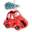FEERIC LIGHTS & CHRISTMAS - Sujet voiture et sapin H.7cm verre rouge et vert - vignette