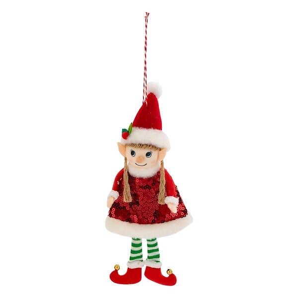 FEERIC LIGHTS & CHRISTMAS - Sujet lutin H.20cm polyester assorti - large