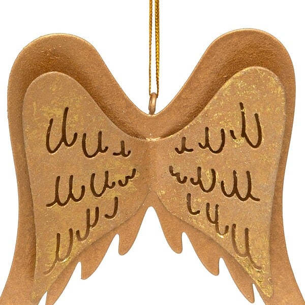 FEERIC LIGHTS & CHRISTMAS - SDN METAL AILES ANGE OR 11CM - large