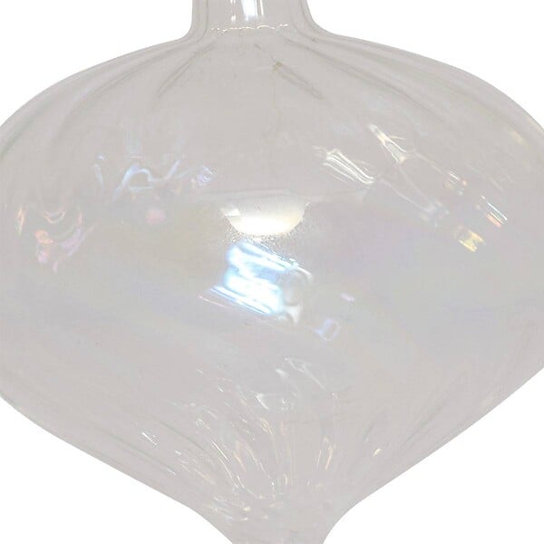 FEERIC LIGHTS & CHRISTMAS - Boule forme goutte irisée 8cm verre - large