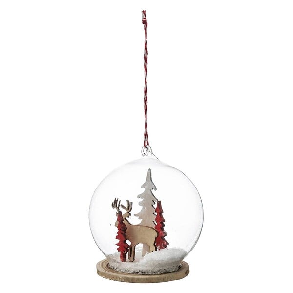 FEERIC LIGHTS & CHRISTMAS - Boule intérieur sujets 7,5cm verre - large