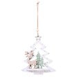 FEERIC LIGHTS & CHRISTMAS - Sujet sapin paysage 3D bois - vignette