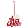 FEERIC LIGHTS & CHRISTMAS - Sujet train cookie résine H.10cm rouge et blanc - vignette