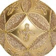 FEERIC LIGHTS & CHRISTMAS - Boule relief paillettes D.8cm doré - vignette