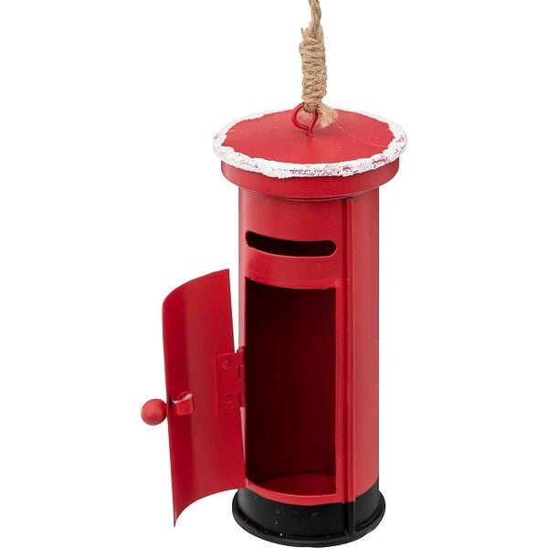 FEERIC LIGHTS & CHRISTMAS - Sujet de noël cagette boîte aux lettres ronde 12cm - large