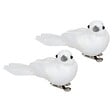FEERIC LIGHTS & CHRISTMAS - SDN PLF OISEAUX X2 BLANC 10CM - vignette
