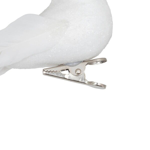 FEERIC LIGHTS & CHRISTMAS - SDN PLF OISEAUX X2 BLANC 10CM - large