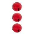 FEERIC LIGHTS & CHRISTMAS - Lot de 3 sujets grelots métal D.8cm rouge - vignette