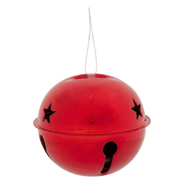 FEERIC LIGHTS & CHRISTMAS - Lot de 3 sujets grelots métal D.8cm rouge - large
