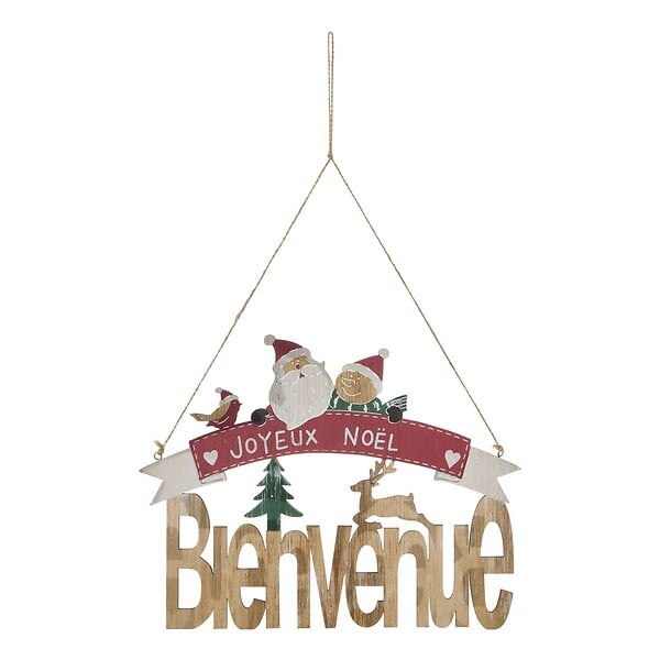 FEERIC LIGHTS & CHRISTMAS - Sujet pancarte joyeux Noël l.29cm bois - large
