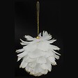 FEERIC LIGHTS & CHRISTMAS - Sujet boule plumes bout pailletés - vignette