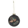 FEERIC LIGHTS & CHRISTMAS - Boule de Noël Verre 90 Moyen Modèle Pomme Pin 2 Assortiments - vignette