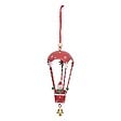 FEERIC LIGHTS & CHRISTMAS - Sujet bonhomme de neige montgolfière métal H.14cm assorti - vignette