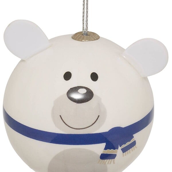 FEERIC LIGHTS & CHRISTMAS - BDN PAPIER OURS BLANC 65MM - large