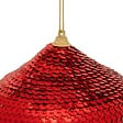 FEERIC LIGHTS & CHRISTMAS - Sujet forme oignon sequins polystyrène D.10cm rouge - vignette