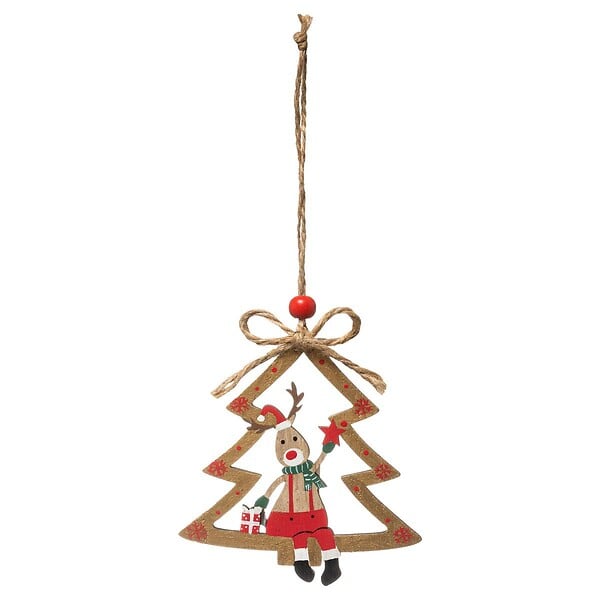 FEERIC LIGHTS & CHRISTMAS - Sujet de Noël Bois Sapin Père Noël Renne 2 Assortiments - large