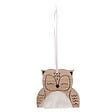 FEERIC LIGHTS & CHRISTMAS - Sujet de Noël Hibou Fourrure 11cm en bois - vignette
