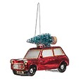 FEERIC LIGHTS & CHRISTMAS - Sujet de Noël Voiture Verre Sapin - vignette