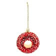 FEERIC LIGHTS & CHRISTMAS - Sujet donut verre H.9cm rouge - vignette