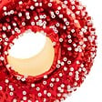 FEERIC LIGHTS & CHRISTMAS - Sujet donut verre H.9cm rouge - vignette