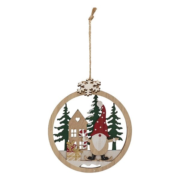 FEERIC LIGHTS & CHRISTMAS - SDN BOIS ROND 2ASS PN/GNOME - large