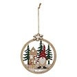 FEERIC LIGHTS & CHRISTMAS - SDN BOIS ROND 2ASS PN/GNOME - vignette