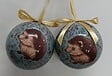 FEERIC LIGHTS & CHRISTMAS - Lot de 2 boules imprimées hérisson D.6cm papier - vignette