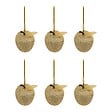 FEERIC LIGHTS & CHRISTMAS - SDN PLF POMMES X6 PAILL OR 6CM - vignette